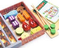 Djeco keukenspeelgoed Joe & Max grill - houten barbecue set-3