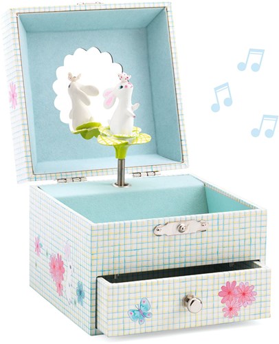 Djeco muziekdoosje konijn juwelendoosje - Sweet rabbit's song FSC
