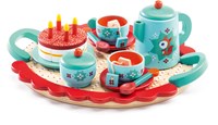Djeco keukenspeelgoed Fox's party houten theeservies FSC 100%