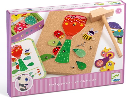 Djeco hamerspel Tap tap Garden - houten bouwset voor kinderen-3