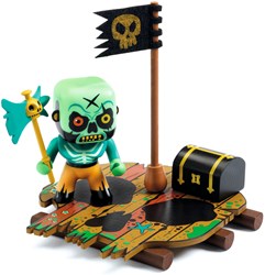 Djeco speelfiguur Arty Toys Skullapic piraat vlot
