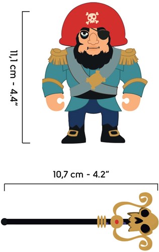 Djeco piraten speelgoedfiguur Arty Toys Ze Piratous - fantasie-2