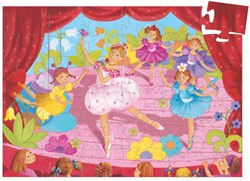 Djeco legpuzzel ballerina bloem - 36 stukjes FSC karton kinderpuzzel