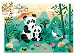 Djeco puzzel dieren Leo de panda 24 stukjes FSC karton
