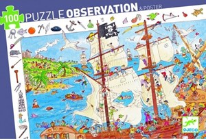 Djeco Puzzel Piraten 100 Stukjes djeco kopen in de aanbieding