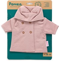 Djeco poppenkleding Jas met capuchon roze - babypop accessoire-3