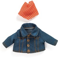 Djeco jas speelgoed - blauwe jas voor poppen - Djeco poppenkleding
