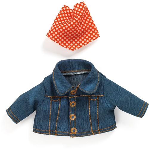 Djeco jas speelgoed - blauwe jas voor poppen - Djeco poppenkleding