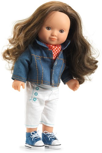 Djeco jas speelgoed - blauwe jas voor poppen - Djeco poppenkleding-2