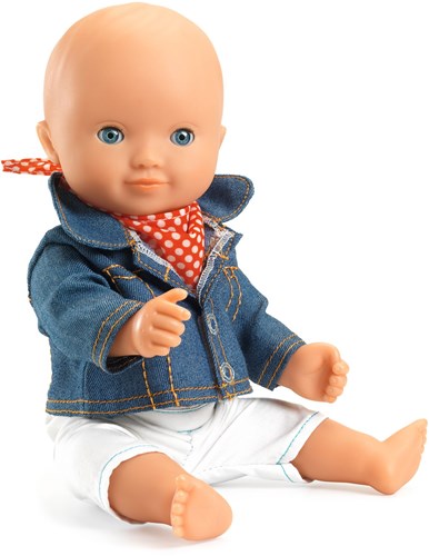Djeco jas speelgoed - blauwe jas voor poppen - Djeco poppenkleding-3
