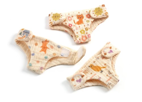 Djeco poppen accessoires POMEA luiers - speelgoed poppenverzorging-2