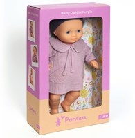 Djeco poppen 32 cm babypop Dahlia Purple met slaapogen-3