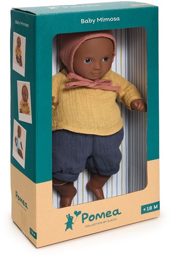 Djeco poppen 32 cm babypop Mimosa - zachte pop met slaapogen-3