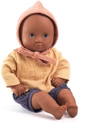 Djeco poppen 32 cm babypop Mimosa - zachte pop met slaapogen
