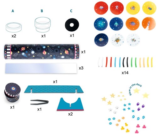 Djeco knutselset Space Immersion - creatieve bouwset caleidoscoop-2