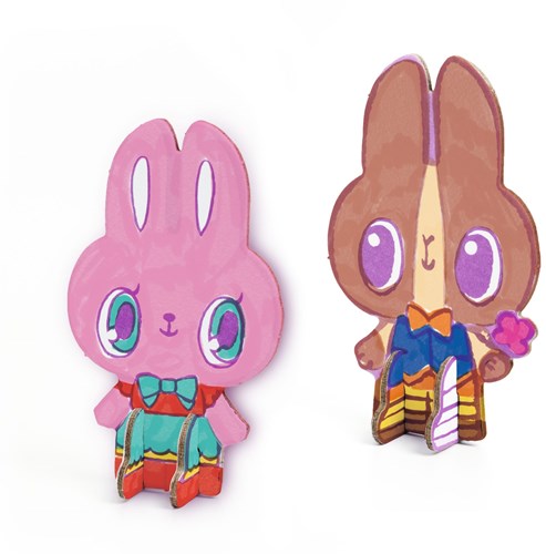 Djeco creatieve knutselset Kawaii world - kleur en bouw plezier-2
