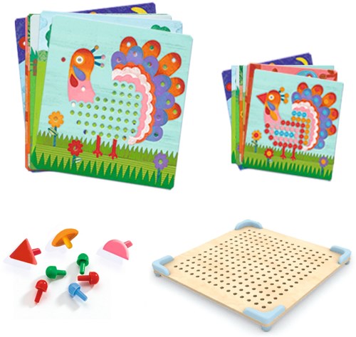 Djeco educatief speelgoed Mosaïco animo mozaïekspel FSC MIX-3