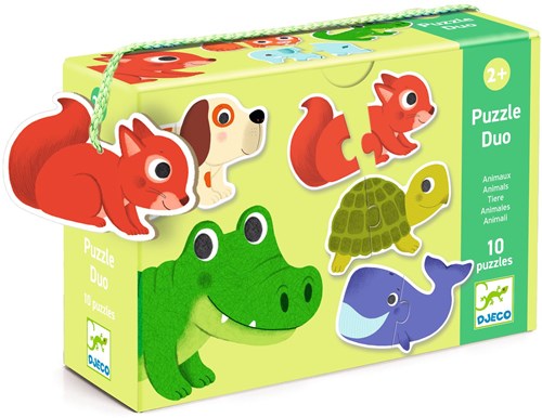 Djeco dieren puzzel duo - educatief FSC karton speelgoed-3