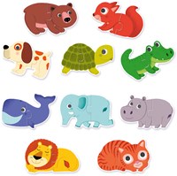 Djeco dieren puzzel duo - educatief FSC karton speelgoed-2