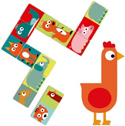 Djeco educatief spel Domino Animo-puzzle FSC MIX dieren