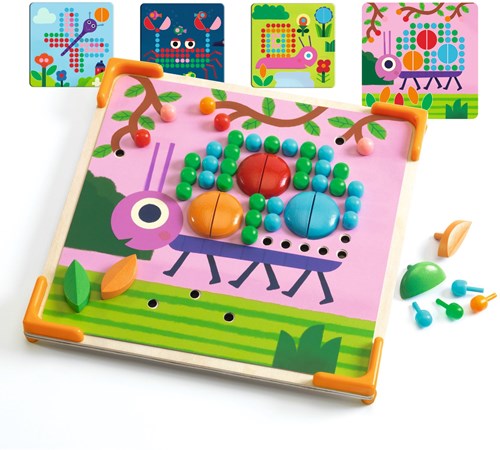 Djeco mozaïek speelgoed Mini Animo - creatief knutselen-2