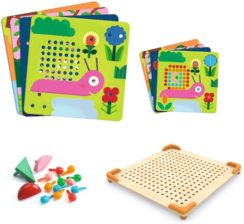 Djeco mozaïek speelgoed Mini Animo - creatief knutselen-3