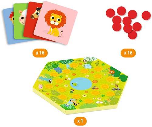 Djeco spel Memo Meuh - geheugenspel met dierengeluiden FSC MIX-2