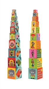 Djeco 10 Stapelblokken Voertuigen djeco kopen in de aanbieding