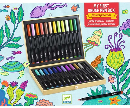 Djeco kleuren First brush pens box