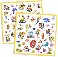 Djeco stickers zeemeerminnen - FSC MIX - 160 stickers