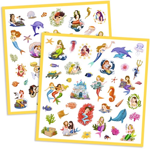 Djeco stickers zeemeerminnen - FSC MIX - 160 stickers
