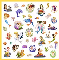 Djeco stickers zeemeerminnen - FSC MIX - 160 stickers-3