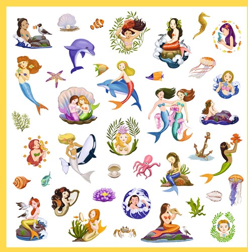 Djeco stickers zeemeerminnen - FSC MIX - 160 stickers-3