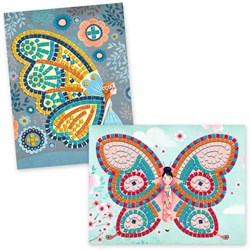 Djeco mozaïeken knutselset vlinders - creatieve collage voor kinderen