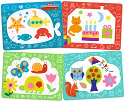 Djeco kleurboek waterbasis Magic scribbles voor peuters