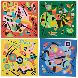 Djeco zandkunst set abstract - geïnspireerd door Kandinsky FSC
