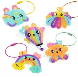 Djeco creatieve Kawaii sleutelhanger knutselset plastic