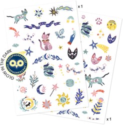 Djeco tijdelijke tatoeages Sweet Dreams glow-in-the-dark kinderen