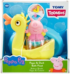 Toomies badspeelgoed Peppa Pig eend drijver multicolor waterpret