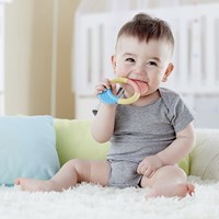 Hape bijtring baby - teether ring van rijst, veilig en kleurrijk-3