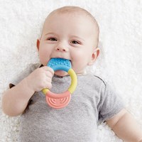 Hape bijtring baby - teether ring van rijst, veilig en kleurrijk