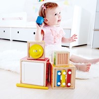 Hape houten stapelbare muziekset - educatief muziekspeelgoed
