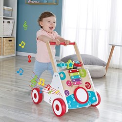 Hape loopwagen My First Musical Walker met muziek en blokken