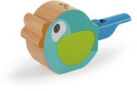 Hape vogel fluitje speelgoed turquoise - houten muziekinstrument - 1 stuk