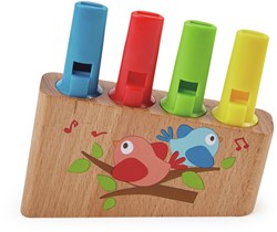 Hape houten panfluit regenboog muziekinstrument voor kinderen