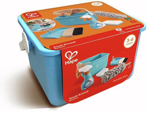 Hape schoonmaak speelgoed emmerset - Clean Up Bucket Set - Multikleur-2