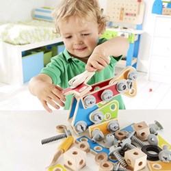 Hape Deluxe constructieset bouwspeelgoed - Master Builder Set