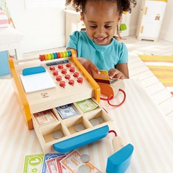 Hape houten speelgoed kassa - rollenspel voor kinderen