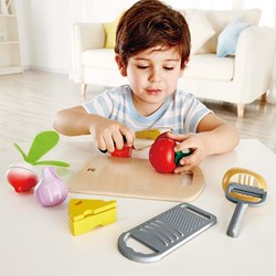 Hape Groente en keukengerei - Speelgoed keukenset voor kinderen