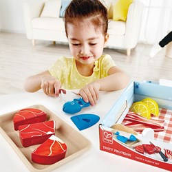 Hape keukenspeelset vlees en vis - speelgoedeten voor kinderen
